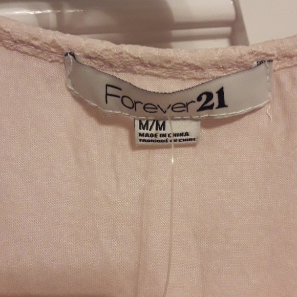 NWT Forever 21 Blush Lace Dress Bodycon Medium - Picture 5 of 7